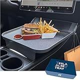 Ennovatools Tesla Model Y Model 3 Accessories 2020 to 2026, Car Eating Food Table Alset Tray, Center Console Organizer, for Autopilot, Road Trips. Anti-Slip Mat for Stability. (Tray ONLY)