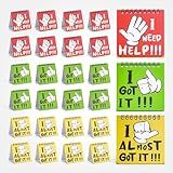 24 PCS I Need Help Mini Flip Charts - Classroom Management Tools for Teachers Interaction and Behavior Self-Assessment Cards for Students Educational and Learning Activities School Supplies