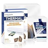 200 Pack 5mil 3“x5" Thermal Laminating Pouches Badge Laminate Pouches Clear Laminated Luggage Tags Printable Laminator Pouches for Business Permits Cards (200, 3"x5"-5mil)