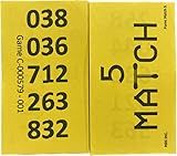 The Ticket Gurus-Match 5 Tickets containing (5) 3 Digit Numbers 000-999 per Card with no duplicates 200 Tickets per Set. 8 Shipped per Order.