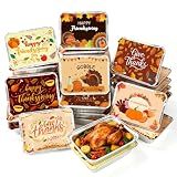 Thanksgiving Leftover to Go Containers with Lids 40Pcs Disposable Foil Pans