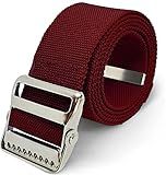 LiftAid Transfer and Gait Belt 60 Inch with Metal Buckle and Loop - Walking, Standing and Transfer Assist Aid for Seniors, Elderly Patients, Caregiver, Nurse, Therapist (Burgundy)