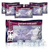 Ever Ready First Aid Disposable Cold Compress – Instant Ice Pack for Injuries, Swelling & Pain Relief – 4.5" x 7" – 6 Pack