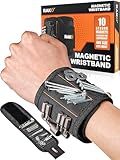 RAK Magnetic Wristband for Tools - Premium Tool Belt for Holding Screws Nails with Powerful Magnets, Birthday Gifts for Men, Cool Gadgets Stuff Gifts for Dad, Husband, Grandpa, Handyman, Him