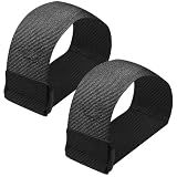 GUMWIG Leg Exerciser Traction Straps, Under Desk Elliptical Trainer 2 Pack Traction Straps，Electric Leg Exerciser Ellipse Equipment Pedal Band for Seniors to Secure & Stability Foot Accessories