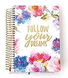 Paper House Productions 12 Month Undated 7.5" Planner with Month and Event Flag Stickers - Follow Your Dreams