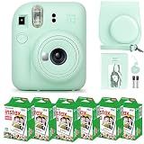 Fujifilm Instax Mini 12 Instant Camera Mint Green & 60 Fuji Film Sheets
