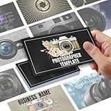 Business Cards Customize with Photography Templates, Custom Business Cards Personalized with Your Logo, 3.5"X 2" 300gsm Matte Paper for Small Business