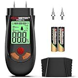 Wood Moisture Meter, with battery and LCD display, suitable for quick determination of moisture content of many types of logs, paper, plywood, plaster walls, floor coverings, etc.