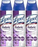 Lysol Fabric Disinfectant Spray, Sanitizing and Antibacterial Spray, For Disinfecting and Deodorizing Soft Furnishings, Lavender Fields 15 Fl. Oz (Pack of 3)