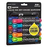 Quartet Dry Erase Markers, Whiteboard Markers, Chisel Tip, EnduraGlide, White Board Dry Erase Pens for Teachers, Home, School & Office Supplies, Assorted Colors, 12 Pack (Q120000ECA)