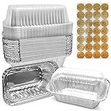 Mwnxia Small Aluminum Pans with High Dome Lids for Baking Bread Disposable 100 Pack Bulk for Cake, Meatloaf Banana Bread or Lemon Bundt Cake for Baking Sales