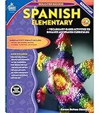Skills For Success Elementary Spanish Workbook for Kids, Grades K-5 Spanish Vocabulary, Puzzles, and Writing Practice, Kindergarten — 5th Grade Spanish Classroom or Homeschool Curriculum