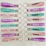BignzwUra 24PCS Ballet Dance Themed Party Rubber Keychains - Dacing/Dance Movements Ballerina First 21st Birthday Party Favors Supplies Decorations Goodie Bag Favor Stuffers Silicone Keychains