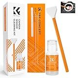 K&F CONCEPT Camera Cleaning Kit16mm APS-C Frame Sensor Cleaning Swab*6 + 20ml Sensor Cleaner, DSLR SLR Digital Camera CMOS Cleaning Compatible with Nikon Sony Canon Camera Clean