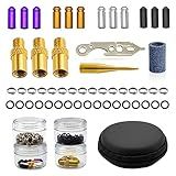 DIMBOI Darts Tune-up Kit Pack - Dart Flight Protectors, Rubber O Rings, Weights, Shaft Rings, Wrench Tool, Accessories Set