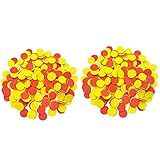 SEETOOOGAMES Foam Two-Color Counters - 1 inch counters for Kids Math Red/Yellow, Educational Counting, Sorting, Patterning, Grouping & Math Bingo Chips, Set of 400