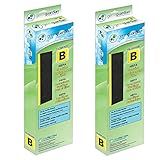 GermGuardian HEPA Pure Genuine Air Purifier Filter B, Removes 99.97% of Pollutants, Wildfire Smoke, Odors, for AC4825, AC4300, AC4900, AC4880, AC4850, CDAP4500, 2-Pack, Black/Yellow, FLT48252PK