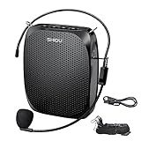 SHIDU Portable Voice Amplifier Personal Microphone Headset for Speaking Rechargeable Mini Pa System for Teachers Tour Guides Coaches Classroom Singing Yoga Fitness Instructors