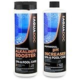 AquaDoc Spa Alkalinity Increaser and pH Increaser for Hot Tub Bundle - Includes 32oz pH Up and 32oz Alkalinity Up for Hot Tub - Spa Chemicals to Help Balance Water - Made in USA