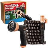 Pocket Hose Copper Bullet 50 FT Expandable Garden Hose, 10-Pattern Nozzle