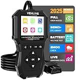 VEHLIVE OBD2 Scanner Diagnostic Tool, Check Engine Light Car Code Reader with Reset, Battery Tester, Live Data, Freeze Frame, I/M Readiness, Car Scanner Diagnostic Tool for All OBDII Car After 1996