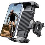 Lamicall Bike Motorcycle Phone Mount Holder - [1s Quick Lock] | Bike Cell Phone Holder Clip, Bicycle Scooter Handlebar Clamp, for iPhone 18 17 16 15 Pro Max, Galaxy S25 Ultra, 6-7.2" Phones