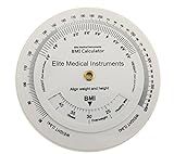 EMI BMI Body Mass Index Wheel Calculator 4.25 inch, Single Sided, Adult ECB-201