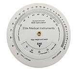 EMI BMI Body Mass Index Wheel Calculator 4.25 inch, Single Sided, Adult ECB-201