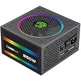 GAMEMAX 850W 80 Plus Gold Power Supply, ATX 3.0 & PCIE 5.0 Ready, 100% Japanese Capacitors, Fully Modular, ARGB SYNC, RGB-850 SE