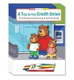 ZOCO – A Trip to the Credit Union – Educational Coloring Books (50 Bulk Pack, With Crayons) – Bank Supplies – Games, Puzzles, Activities Gifts for Kids