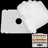 GUCUJI Silicone Dehydrator Sheets for Magic Mill Food Dehydrator, Non-Stick BPA Free, Pack of 5 (Premium Reusable Food Dehydrator Mesh Mats)