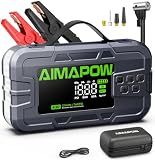 Car Battery Jump Starter with Air Compressor 8000A 160PSI, Jump Starter Portable (All Gas/12L Diesel), 12V Car Jump Starter with Inflator, Jump Box Quick Charge and 270°LED Light