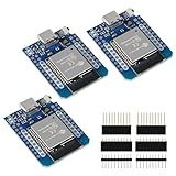 Type-C D1 Mini NodeMCU ESP32 ESP-WROOM-32 WLAN WiFi Bluetooth IoT Development Board 5V Compatible for Arduino (3pcs Type-C)