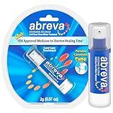 Abreva 10 Percent Docosanol Cold Sore Treatment, Treats Your Fever Blister in 2.5 Days - 0.07 oz Pump