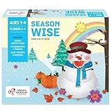 Chalk and Chuckles Season Wise Board Game – Early Learning Preschool Educational Toy for Kids Ages 3-6 | Learn About Seasons, Sorting & Weather | STEM Activity for Boys & Girls