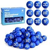 Motivational Stress Balls Bulk (72PCS, PU Material) - for Adults, Kids, People with Anxiety | Ideal for Team Building, Employee Training, Classrooms,Office Supplies