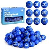 72 PCS Motivational Stress Balls Bulk, PU Stress Balls for Adults & Kids