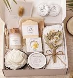 Coralogo Coconut Spa Gifts for Women - 12pc Self-care Spa Gift Basket