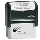 Largest Self-Inking Stamp - Up to 8 Lines. Perfect for Bank Endorsement, Return Address or Custom Messages - 4926 - 1.5" x 3" Impression Size