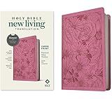 NLT Large Print Premium Value Thinline Bible, Filament-Enabled Edition (LeatherLike, Garden Pink)