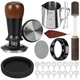 Y-Step 51mm Espresso Accessories Kit, 25 PCS Espresso Tamper Kit Coffee Tamper Set, with 51mm Espresso Tamper, Puck Screen and Dosing Funnel, WDT Tool, Latte Art Kit, Espresso Tools for Barista