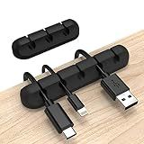 INCHOR Cord Organizer for Desk, Cable Organizer Cable Clips Holder Black