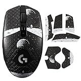 IMMOENUC Mouse Grip Tape Sticker for Logitech G305/G304/G203/G102 Wireless Mouse Anti Slip Skin Self-Adhesive,Pre-Cut,Sweat-Resistant Game Mice Accessories(Earth Pattern)