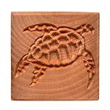 MKM Pottery Tools "Stamps 4 Clay" Large Square Decorative Stamp for Clay (Ssl-99 Sea Turtle 2))