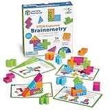 Learning Resources STEM Explorers Brainometry - 3d Puzzle, Brain Games, Brainteaser, Building Logic Toys, Gifts For Boys and Girls, Fine Motor Skills , Pattern Blocks, Math Manipulatives