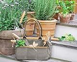 6 Piece Stainless Steel Heavy Duty Garden Tools Set, with Ash Wood Handle and Non-Slip Rubber Grip Pruner, Premium Canvas and Leather Storage Tote Bag, Outdoor Hand Tools, Garden Gift