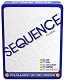 Sequence in a Tin - Five-in-a-Row Fun for Everyone by Jax, White, 2-12 Players