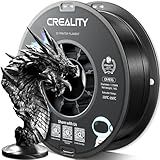 Official Creality PETG 3D Printer Filament 1.75mm 1KG (2.2lbs), High Precision, Strong Toughness, Odorless, Better Flow, Moistureproof 3D Printing CR PETG Filament, Black