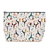 Yoga Gift Lover Gifts Instructor Makeup Bag Cosmetic Bag, Yoga Teacher Toiletry Bag Makeup Bag Accessories Organizer Pilates Instructor Gift Pilates Teacher Gifts